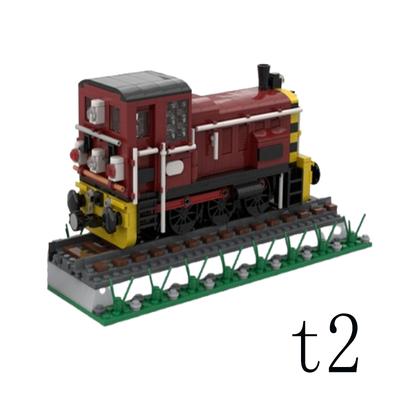 Точечная сборка мелких деталей строительные блоки MOC-181418 636 шт. поезд DIY маневровое устройство развивающая игрушка строительная модель подарочный набор