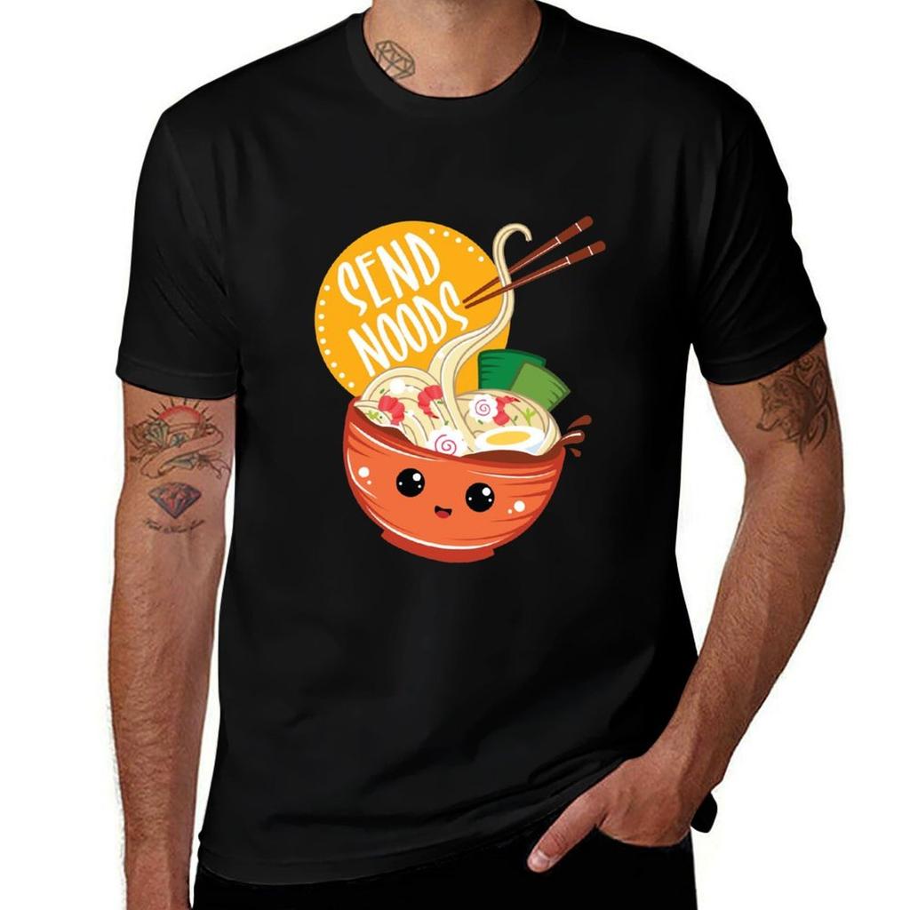 Send Noods Kawaii RaUnisex Noodles Lover TShirt Work Utility Casual Tee Shirt TShirt