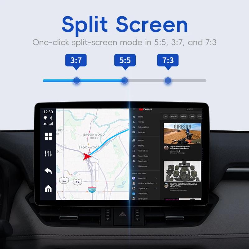 CarPlay TV AI Мультимедийная коробка 8 ГБ + 128 ГБ, Беспроводной адаптер Android с функцией вывода HDMI