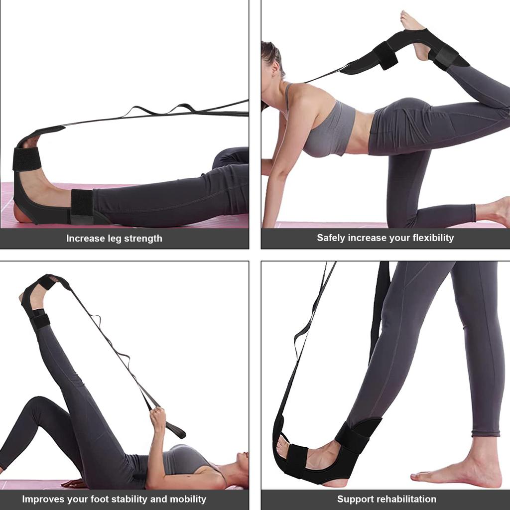 Fascia Stretcher Finally Flexible Again Yoga Strap Fasciitis Leg Training and Exercises Dance Gymnastics Ballet Stretching
