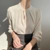 French Apricot Long-Sleeve Top - Spring/Autumn Design for Women