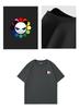 Fashionable fashion brand personalized short sleeved pure cotton T-shirt men's summer style couple white trendy t