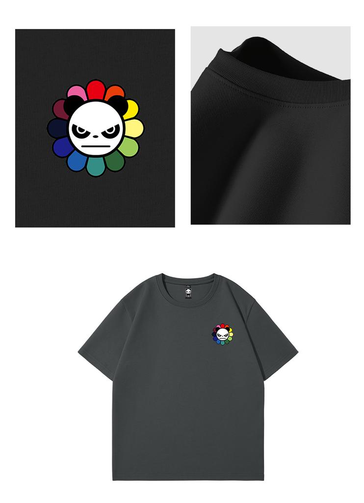 Fashionable fashion brand personalized short sleeved pure cotton T-shirt men's summer style couple white trendy t