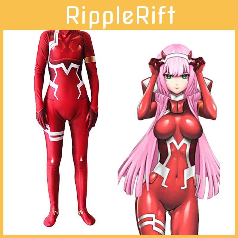Элегантный Косплей Боди Zero Two 02 из Darling In The Franxx Идеально Подходит для Тематических Вечеринок
