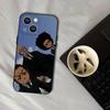 Мультяшный чехол для телефона The Boondocks для iPhone 16,15,14,13,12,11, Pro, XS, Max, XR, Plus, E, SE4, Mini, Черный, Мягкий