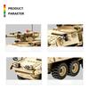 Нетоксичные 458 деталей Вторая мировая война Военный Савт M1128 Мобильная пушечная башня Строительные блоки Модель мобильной пушечной установки Кирпичики Детские игрушки