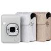 Fenmaru Instax Mini Liplay Case PU Leather Compact Case Instax Mini LiPlay Instant Camera Case Protective Cover Bag, (White)