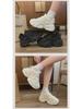 2024 Winter Plus Velvet Dad Shoes - Korean Style Women's Height-Increasing Sports Sneakers, Warm and Casual (FB3306-2)