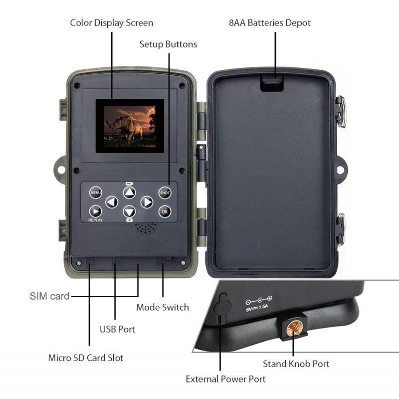 HC-810A Trail Camera, 2.7k, 36MP, outdoor waterproof, IP65 camera strap, photo strap