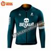 Зимний Термальный Флисовый Велосипедный Костюм Beskull с Брюками на Бретелях Мужской Триатлонный Костюм Одежда для Велосипеда Велосипедная Одежда MTB Костюм для Шоссейного Велосипеда