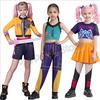 Anime K-Pop Rumi Zoey Demon Hunter Cosplay Kpop Rumi Zoey Mira Cosplay Full Suit Kids Girls Style Kids Stage Performance Clothes