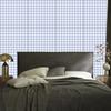 Wallpaper Fabric Pattern Blue, White and Light Gray 50x1000