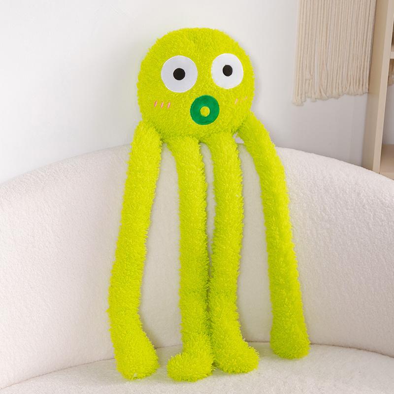 100cm Big Eyes Octopus Doll Giant Plush Toy Long Four Claws Stuffed Underwater Animal Soft Plushie Peluche Boys Girls Gift