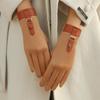 Женские плюшевые замшевые перчатки: Теплые, Совместимые с сенсорным экраном для зимнего велоспорта, вождения и катания на лыжах