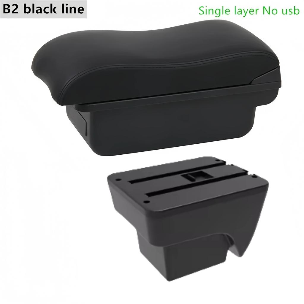 gzcr6 Car Armrest Box For SEAT IBIZA  2017-2024 Leather Arm Rest Center Console Storage USB Arm Rest Decoration Interior Parts
