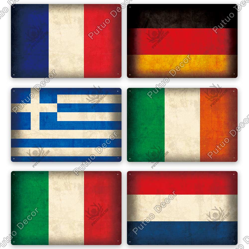 Decor Flag Vintage Metal Sign Tin Sign Decorative Plaque Wall Decor Bar Pub Man Cave Living Room Home Door Decoration