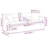 Sofa Bed with Cushions Light Grey Fabric