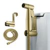 Stainless Steel Bathroom Modern Wall-mounted Shower Bidet Sprayer Brushed Gold Hotel Toilet Use Easy Installation Water Bidet