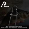 MEREDITH 50pcs Stainless Steel Fishing Connector Fast Clip Lock Snap Swivel Solid Rings Safety Snaps Fishing Hook Tool Snap