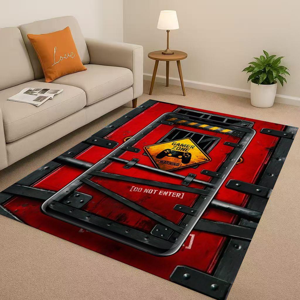 Знак Retro Game Zone Коврик для гостиной с изображением игрового контроллера, нескользящий ковер для спальни, детской игровой комнаты, дивана, Домашний декор, Придверный коврик