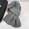 Wool Blended Knitted Solid Color Wool Couple Small Scarf Korean Style Thickened Warm Versatile Scarf