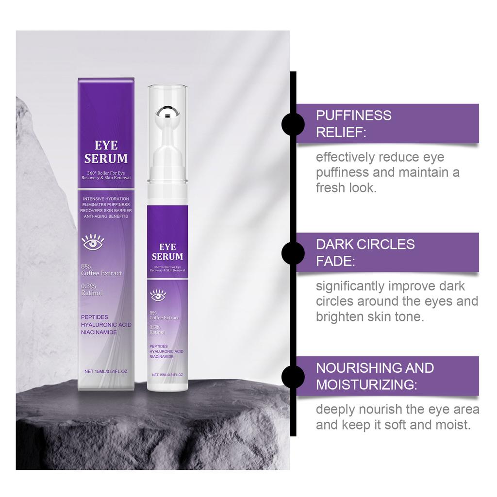 Fade Wrinkles Eye Ball Compact Anti-wrinkle Fade Dark Circles Fine Lines Glow Skin Moisturizing Fade Spots 15ml