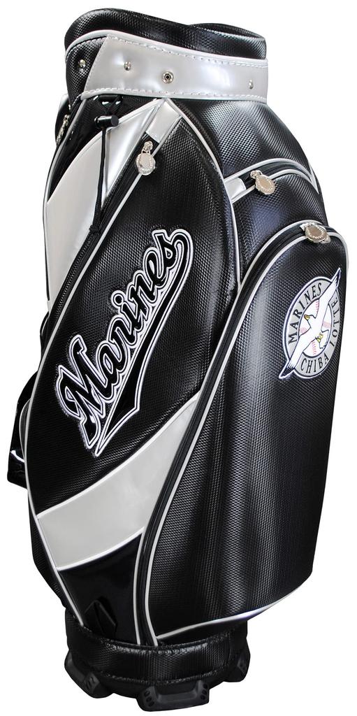 LEZAX Chiba Lotte Marines Type Caddy Bag Black 9.5 LMCB-2449