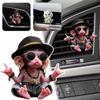 Двумерный автомобильный кулон в форме обезьяны с цепочкой Реалистичные аксессуары для украшения автомобиля Животное Акриловый кулон-обезьяна для сумки