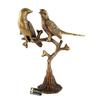 Brass Love Birds On Tree Showpiece for Home Decor, 9 Inches, Home Decor Show Piece, Figurines