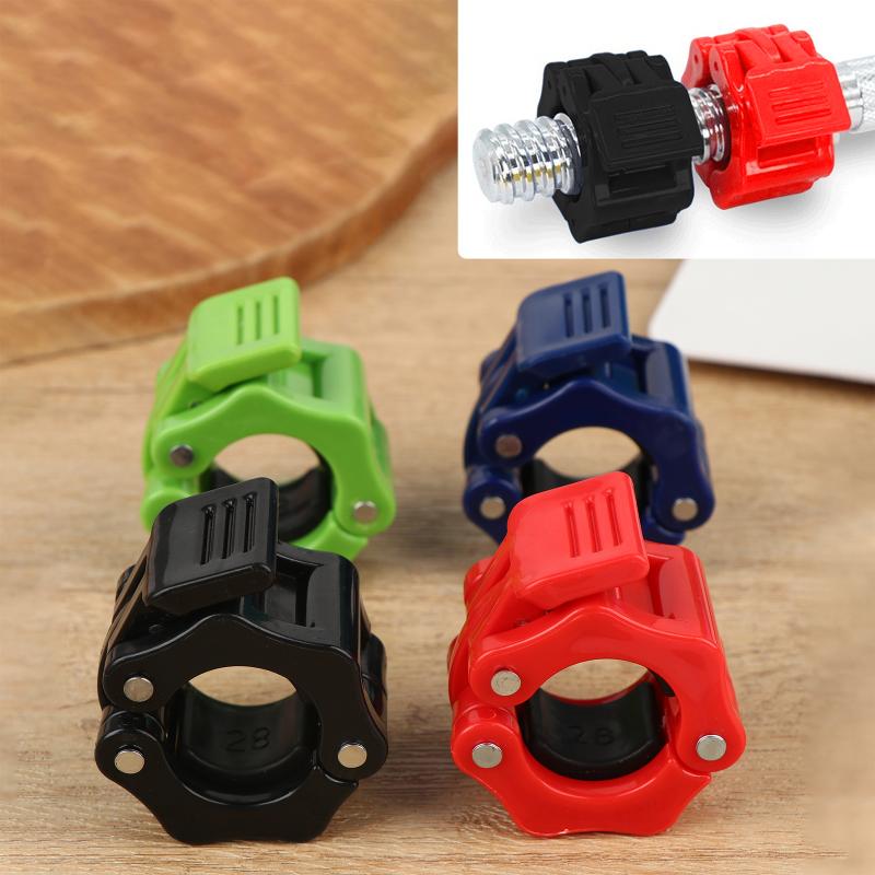 25/28Mm Heavy Duty Barbell Clips Collar Quick Release Locking Clamps Fixing Nut Clips For Weightlifting Fitness Accessories