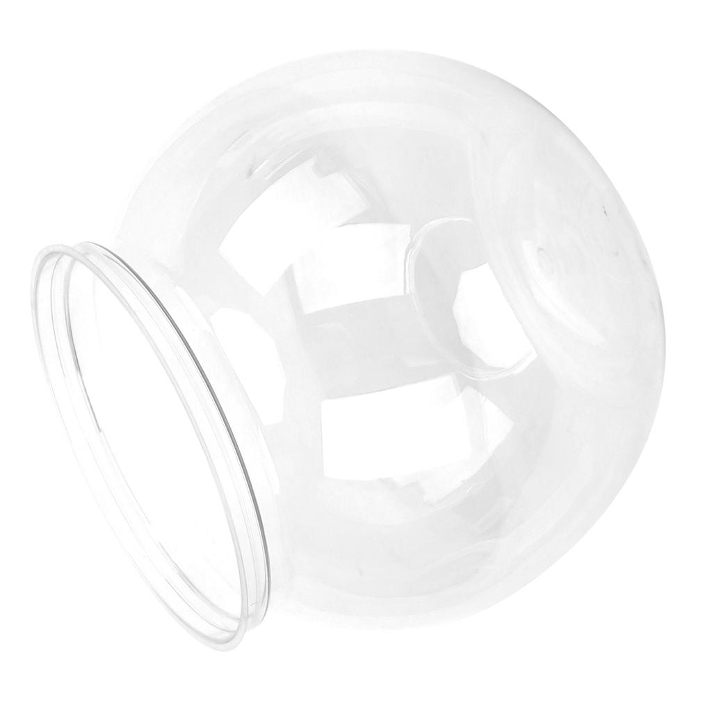 Mini Fish Tank Transparent Plastic Impact Resistant Plastic Gallon Fish Bowl for Desk Bookshelf