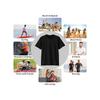Men's T-shirt with Pattern,Pure Cotton Short Sleeved T-shirt,Comfortable Round Neck Design Suitable for Daily and Outdoor Sports Wear, Casual Clothing