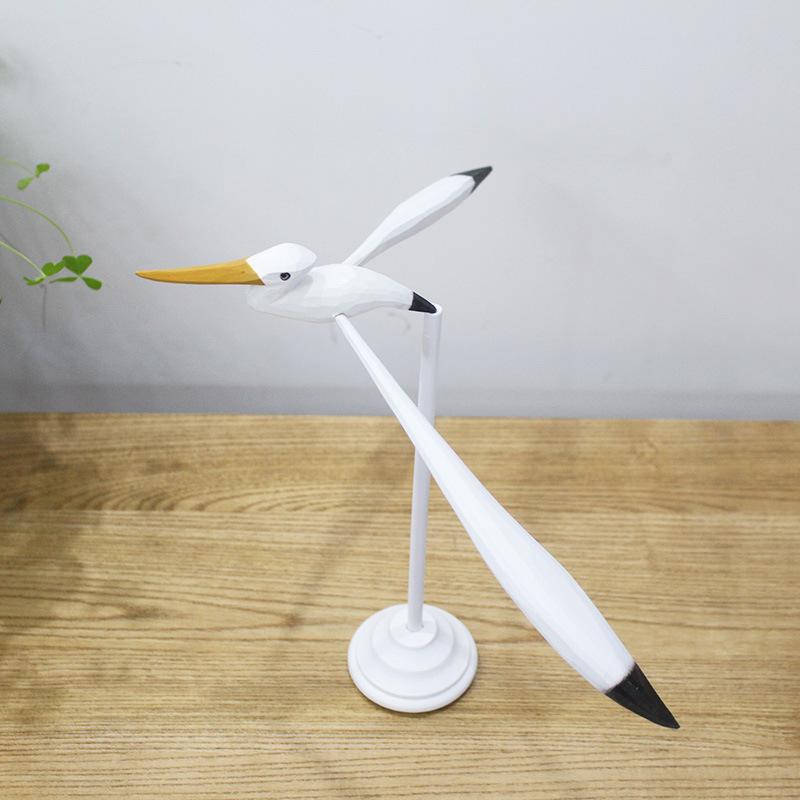 Sturdy Wooden Balance Seagull Ornament for Desk Home Decor Present for Friends