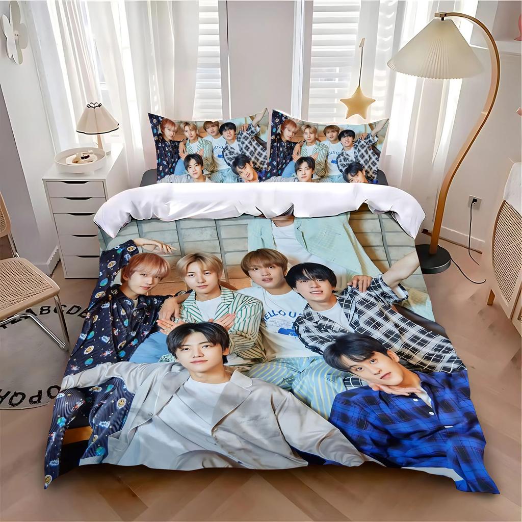 Пододеяльник Наволочка Комплект постельного белья Горячий K-POP D-DREAMS Взрослый Мальчик Девочка Украшение спальни Детский Односпальный Двуспальный Большой Размер