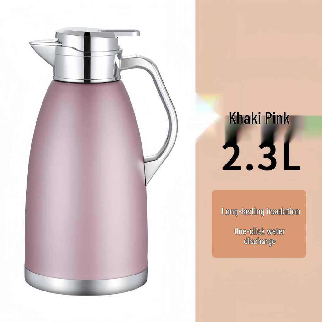 Двухстенчатый термоизолированный чайник из нержавеющей стали 304, защищающий от ожогов