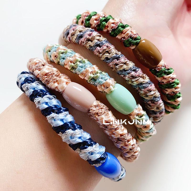 10PCS Korean Women Hair Scrunchies Quality Girls Elastic Rubber Bands Ponytail Holder Tie Gum Accessoies Party Birthday Gift