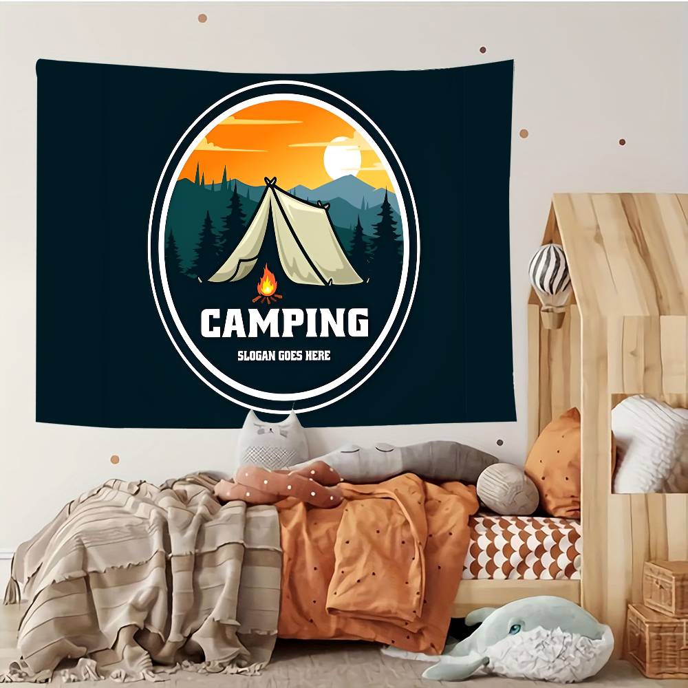 Счастливые CCampers Гобелен Индивидуальные Гобелены Различных Стилей Настенные Украшения Печать Фотографий Знаменитостей Настенные Украшения