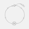 METROCITY JEWELRY M Basic Sterling Silver White Bracelet A253SB2471WPH