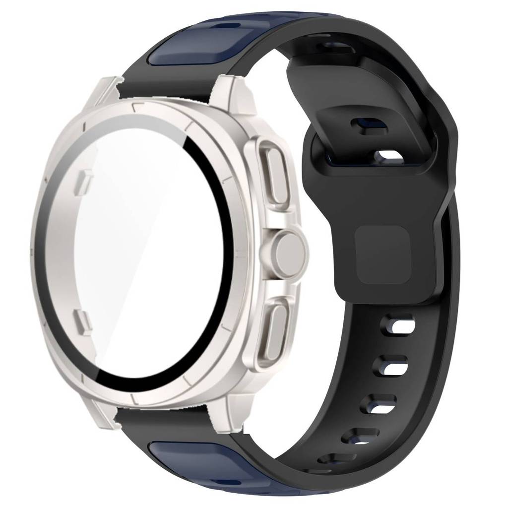 Силиконовый Ремешок + Закаленное Стекло Чехол Для Samsung Watch 7 40мм 44мм Защитная Крышка Ремешка Для Samsung Galaxy Watch 7 44мм 40мм