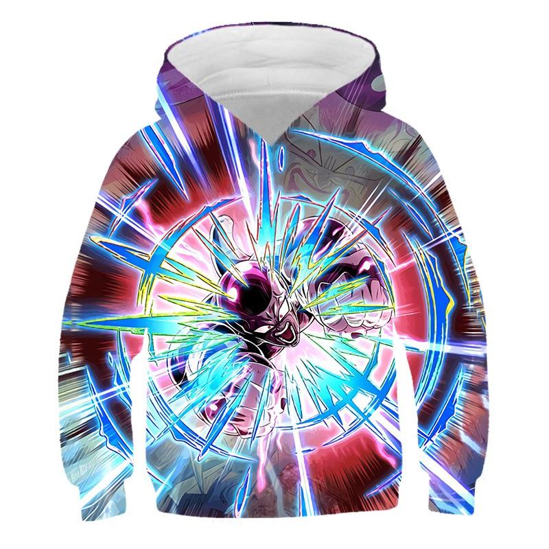 Trendy Men's Personalized Cartoon Japanese Anime Dragon Ball Series 3D Printed Children's Jacket 2024 Autumn Hooded Sweatshirt