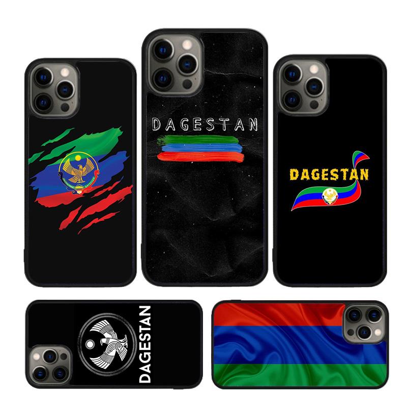 Чехол для телефона с флагом Дагестана для iPhone 17 Air 15 16 14 11 12 13 Pro MAX Plus защитный корпус coque