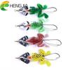 HENGJIA 11,5 см/6,2 г приманки для рыбалки в виде лягушки с ложкой, 8 шт./лот, приманки для щуки, рыболовные снасти