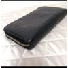 Used Louis Vuitton Empreinte Zippy Wallet Black Long Wallet