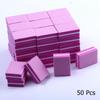 10/50pcs Double-sided Mini Nail File Blocks Colorful Sponge Nail Polish Sanding Buffer Strips Polishing Manicure Tools