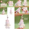 Cute Rabbit Plush Toy Keyring With Soft Fabric Material For Daily Use And Decorations