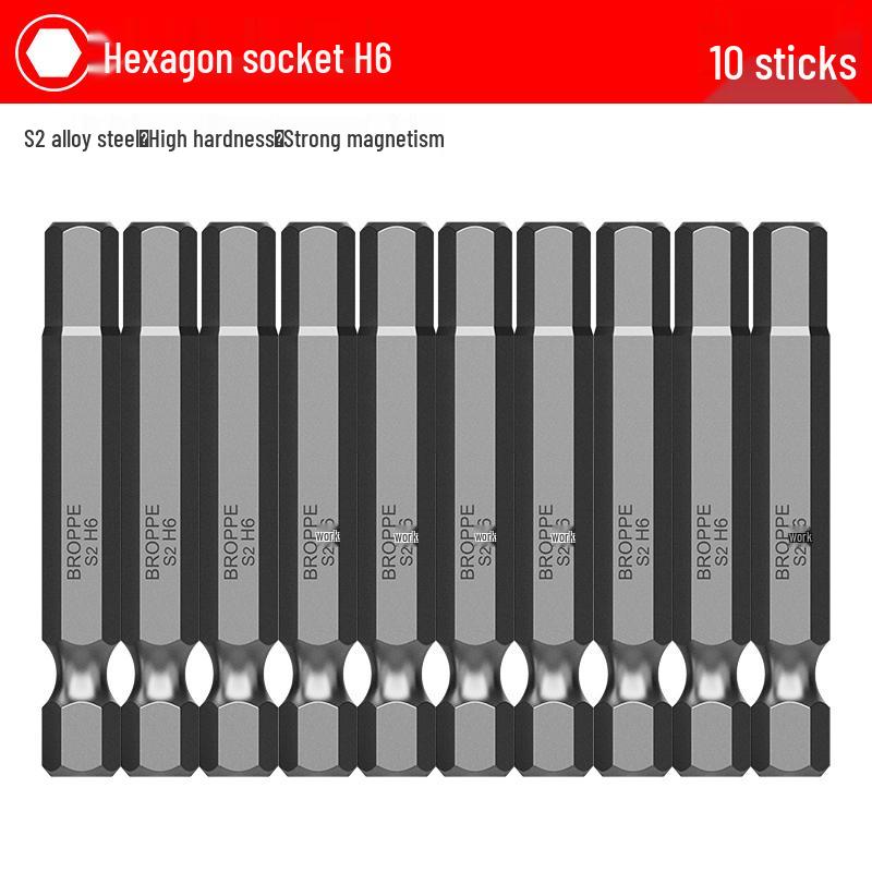 S2 Steel Magnetic Phillips & Slotted Screwdriver Bits Set for Electric Hand Drills and Pneumatic Tools