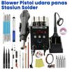 Паяльная станция 2 в 1 с цифровым дисплеем, термовоздушный пистолет для SMD, паяльник 220 В, портативные инструменты для сварки, выпайки и ремонта