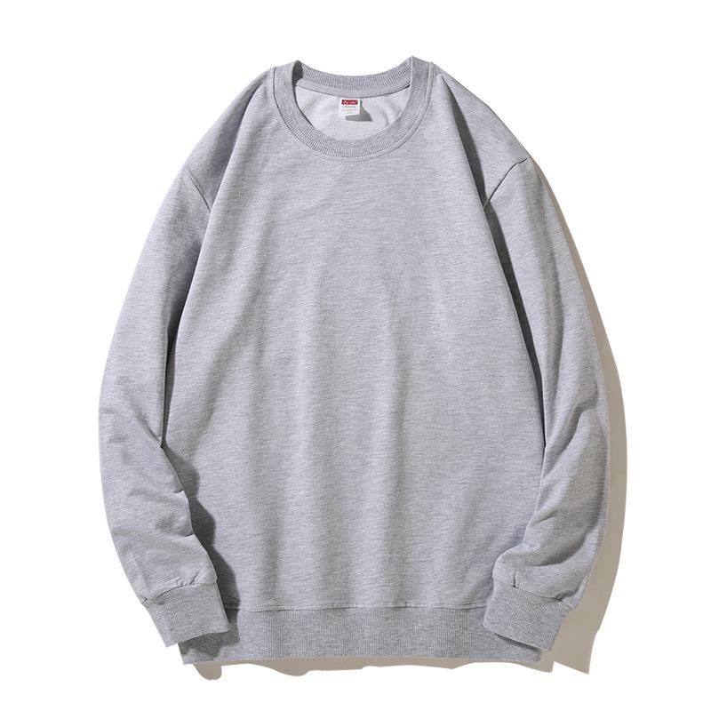 Весенний свитшот с круглым вырезом: Со спущенным плечом, однотонная, с длинным рукавом, рабочая одежда с принтом логотипа.