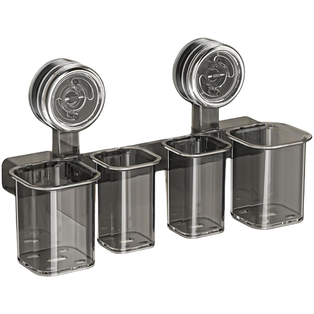 Маленький держатель для зубных щеток на присоске, настенное крепление без сверления, подставка для ванной комнаты для кухни и спальни