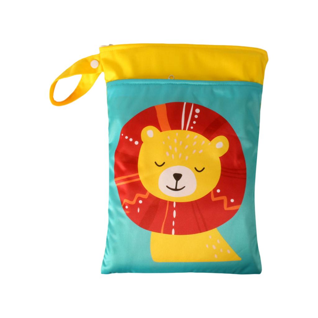 Водонепроницаемая сумка для хранения на молнии двойного назначения для влажного и сухого использования, милая сумка для хранения одежды